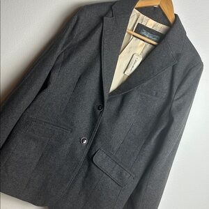 NWT Eddie Bauer Grey Wool Women’s Blazer Size T12